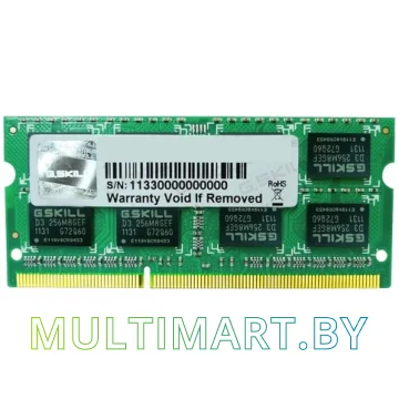Оперативная память G.Skill 4GB DDR3 SODIMM PC3-12800 (F3-1600C9S-4GSL)